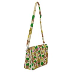 Cactus Shoulder Bag With Back Zipper by nateshop