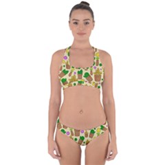 Cactus Cross Back Hipster Bikini Set by nateshop