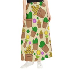 Cactus Maxi Chiffon Skirt by nateshop