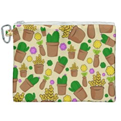 Cactus Canvas Cosmetic Bag (xxl) by nateshop