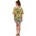 Cactus Off Shoulder Short Sleeve Top View2