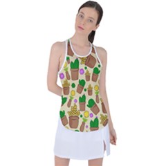 Cactus Racer Back Mesh Tank Top