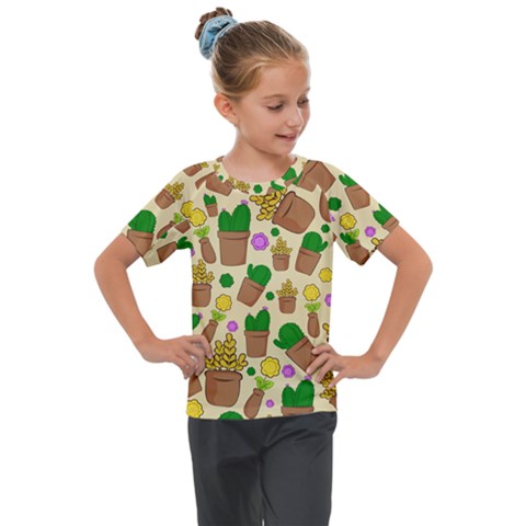 Cactus Kids  Mesh Piece Tee by nateshop