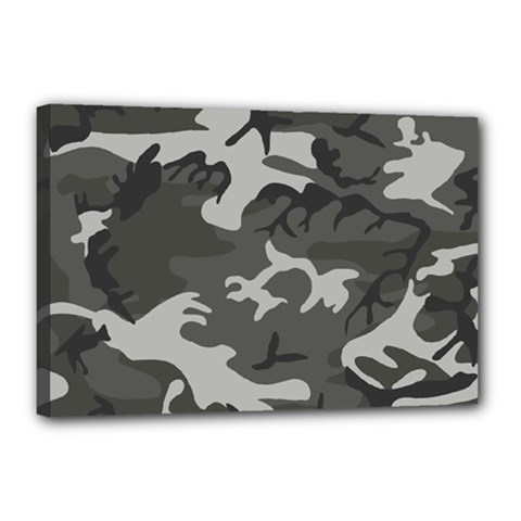 Camouflage Canvas 18  X 12  (stretched) by nateshop