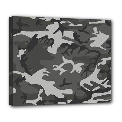 Camouflage Deluxe Canvas 24  X 20  (stretched) by nateshop