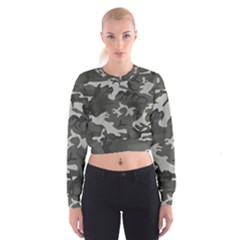 Camouflage Cropped Sweatshirt by nateshop