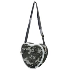 Camouflage Heart Shoulder Bag by nateshop