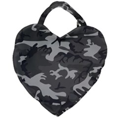 Camouflage Giant Heart Shaped Tote by nateshop