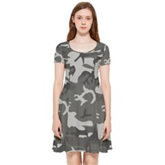 Camouflage Inside Out Cap Sleeve Dress by nateshop