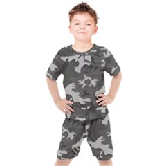 Camouflage Kids  Tee And Shorts Set by nateshop