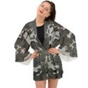 Camouflage Long Sleeve Kimono View1