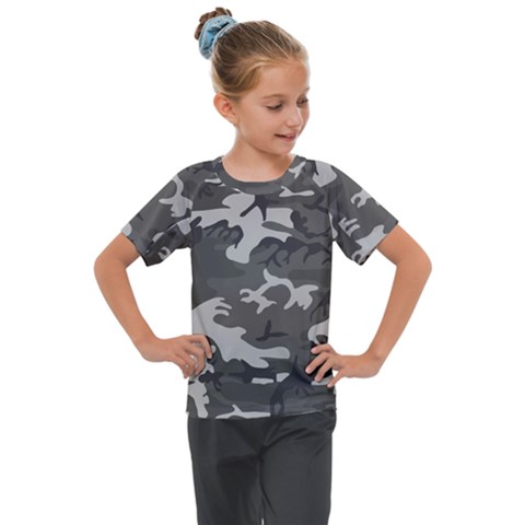 Camouflage Kids  Mesh Piece Tee by nateshop