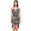 Camouflage Wrap Frill Dress View1