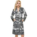 Camouflage Long Sleeve Velour Robe View1