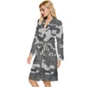 Camouflage Long Sleeve Velour Robe View2