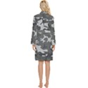 Camouflage Long Sleeve Velour Robe View4