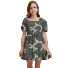 Camouflage Kids  Short Sleeve Dolly Dress