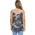 Camouflage Casual Spaghetti Strap Chiffon Top View4