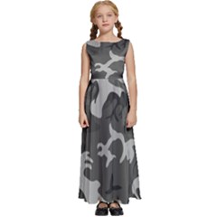 Camouflage Kids  Satin Sleeveless Maxi Dress by nateshop