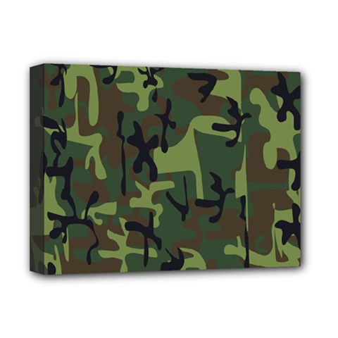 Camouflage-1 Deluxe Canvas 16  X 12  (stretched)  by nateshop