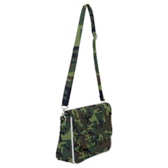 Camouflage-1 Shoulder Bag With Back Zipper by nateshop