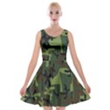 Camouflage-1 Velvet Skater Dress View1