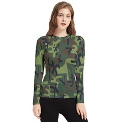 Camouflage-1 Women s Long Sleeve Rash Guard by nateshop