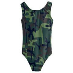 Camouflage-1 Kids  Cut-out Back One Piece Swimsuit by nateshop