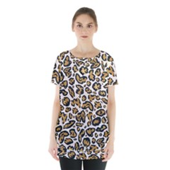 Cheetah Skirt Hem Sports Top by nateshop