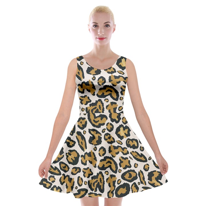 Cheetah Velvet Skater Dress