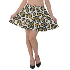 Cheetah Velvet Skater Skirt by nateshop