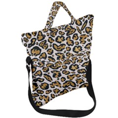 Cheetah Fold Over Handle Tote Bag by nateshop