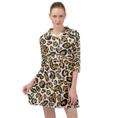 Cheetah Mini Skater Shirt Dress by nateshop