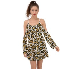 Cheetah Kimono Sleeves Boho Dress by nateshop