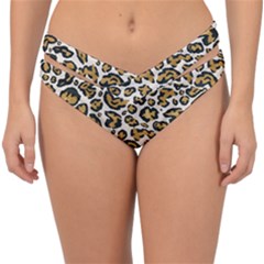 Cheetah Double Strap Halter Bikini Bottom by nateshop