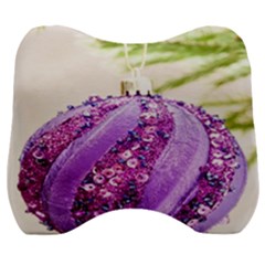 Christmas Decoration 8 Velour Head Support Cushion by artworkshop