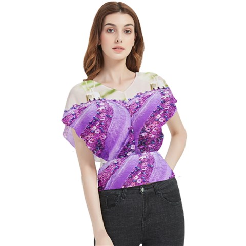 Christmas Decoration 8 Butterfly Chiffon Blouse by artworkshop