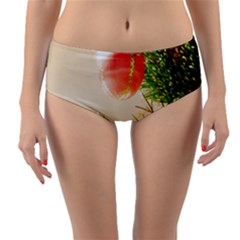 Christmas Decoration 11 Reversible Mid-waist Bikini Bottoms by artworkshop