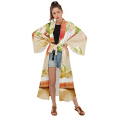 Christmas Decoration 11 Maxi Kimono by artworkshop