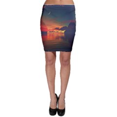 Digital Art Artwork Fantasy Landscape Sky Nature Bodycon Skirt