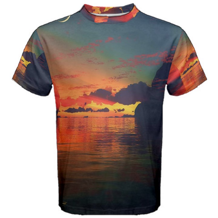 Digital Art Artwork Fantasy Landscape Sky Nature Men s Cotton Tee