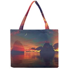 Digital Art Artwork Fantasy Landscape Sky Nature Mini Tote Bag