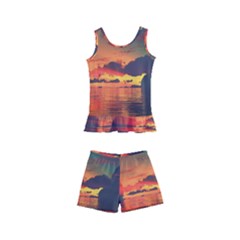 Digital Art Artwork Fantasy Landscape Sky Nature Kids  Boyleg Swimsuit