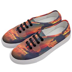 Digital Art Artwork Fantasy Landscape Sky Nature Women s Classic Low Top Sneakers