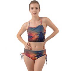 Digital Art Artwork Fantasy Landscape Sky Nature Mini Tank Bikini Set