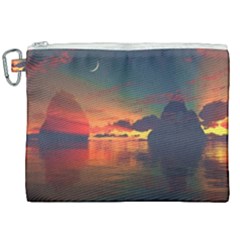 Digital Art Artwork Fantasy Landscape Sky Nature Canvas Cosmetic Bag (XXL)