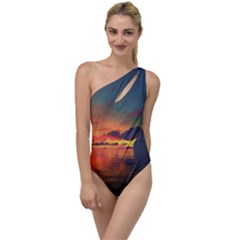 Digital Art Artwork Fantasy Landscape Sky Nature To One Side Swimsuit