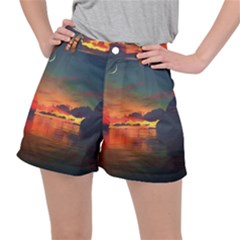 Digital Art Artwork Fantasy Landscape Sky Nature Ripstop Shorts