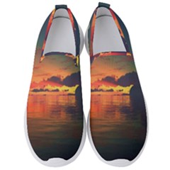 Digital Art Artwork Fantasy Landscape Sky Nature Men s Slip On Sneakers