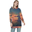 Digital Art Artwork Fantasy Landscape Sky Nature Women s Long Oversized Pullover Hoodie View1